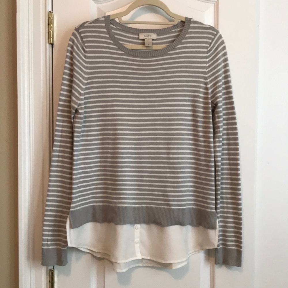 Faux-Layered Sweater Top